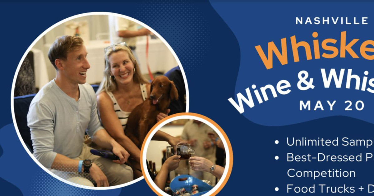 Whiskey, Wine & Whiskers in Nashville at Wilburn Street Studio