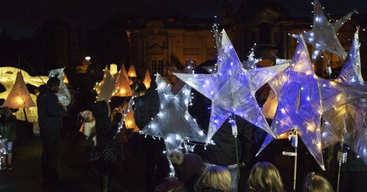 LUMA8's Arts in the Dark on the Riverwalk Lantern Procession in