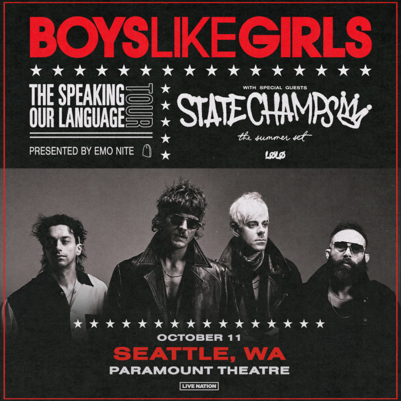 Boys Like Girls in Seattle at Paramount Theatre