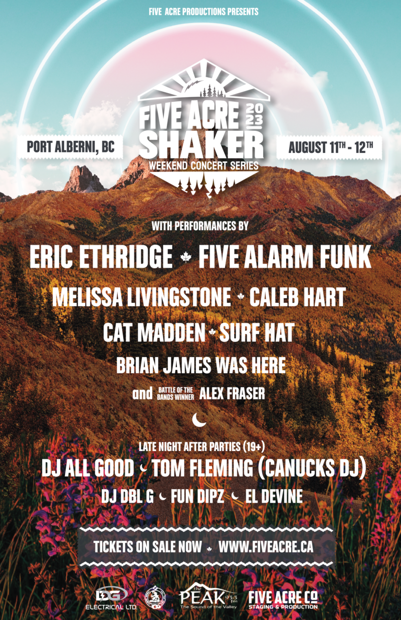 Five Acre Shaker 2023 in Victoria at Port Alberni Fall Fair