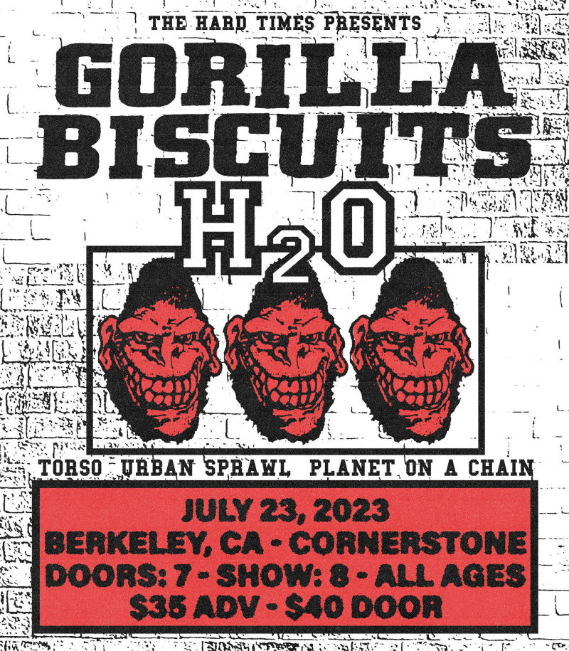 Gorilla Biscuits in Berkeley at Cornerstone