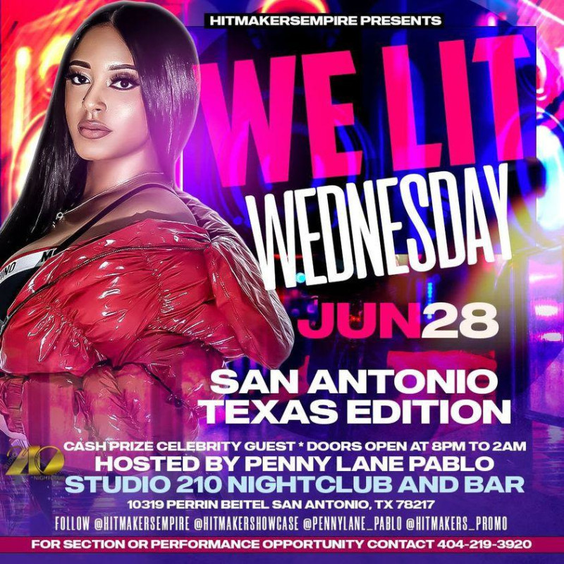 We Lit Wednesday!! in San Antonio at Studio 210 and Bar