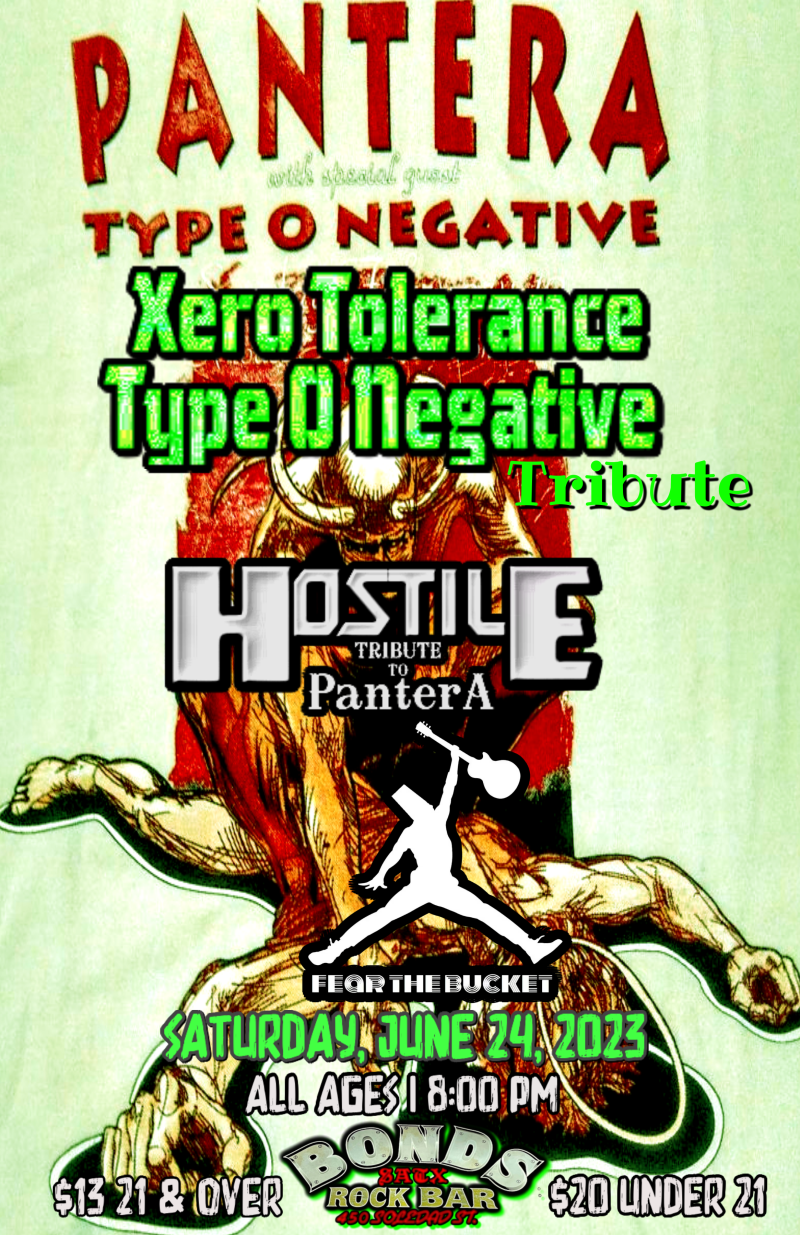 Xero ToleranceType O Negative Tribute, HostilePanterA