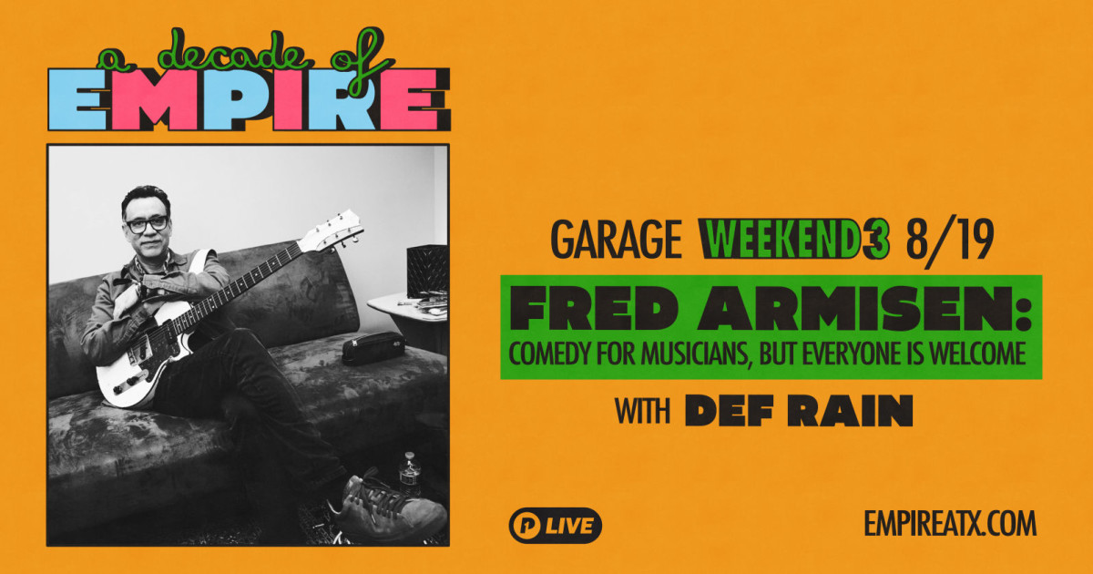 Fred Armisen Comedy For Musicians, But Everyone is w/