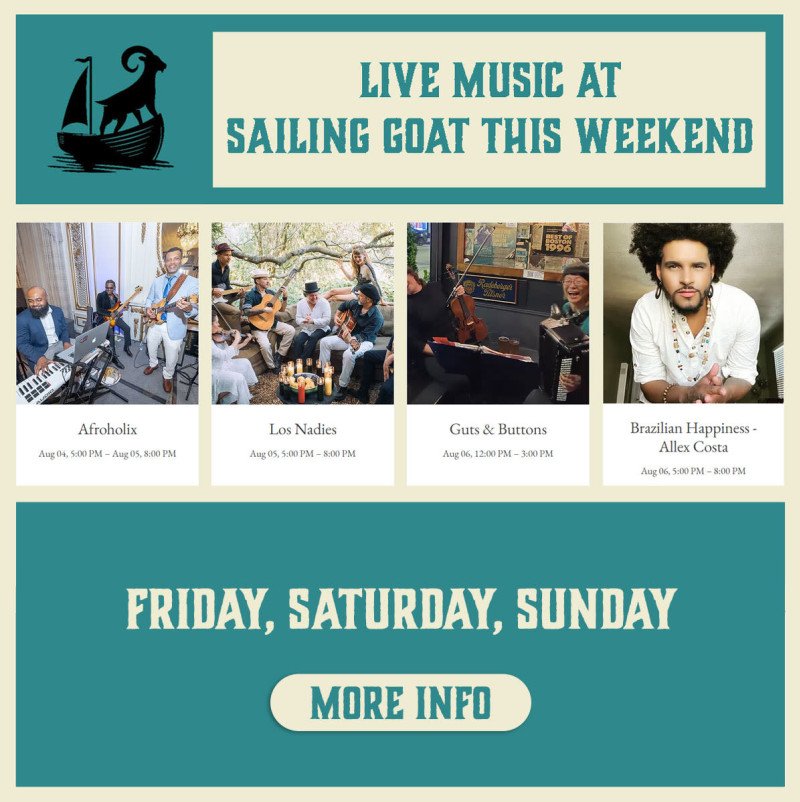 Los Nadies in Richmond at Sailing Goat Restaurant