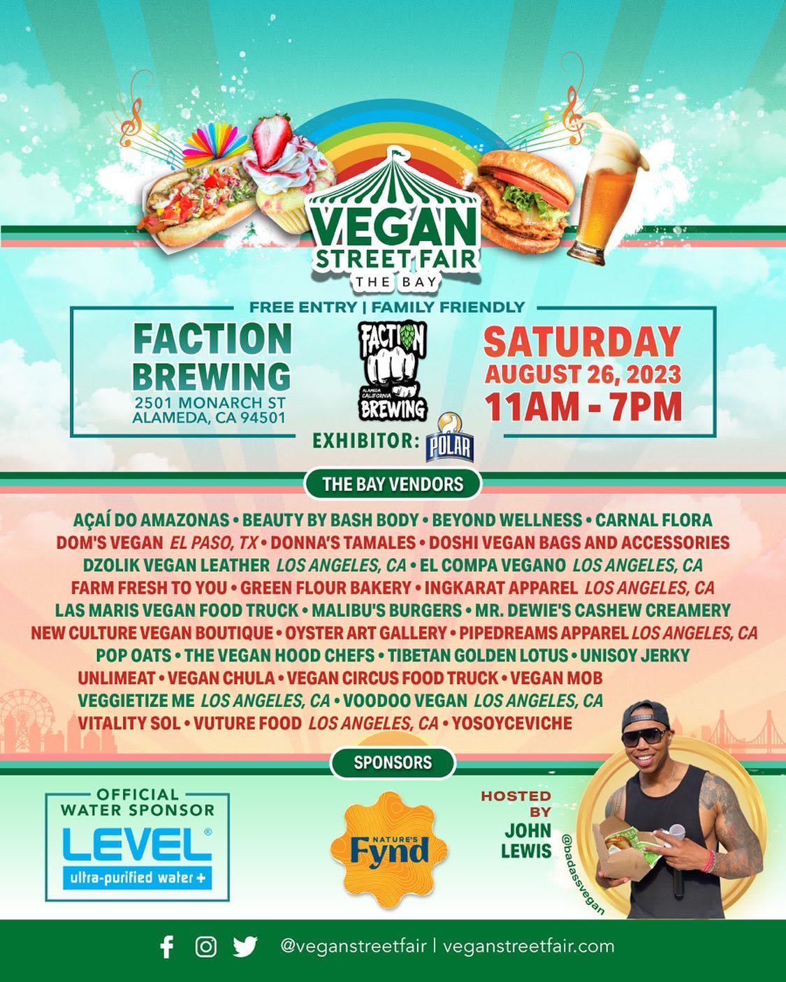 Vegan Street Food Fair in Alameda at Faction Brewing