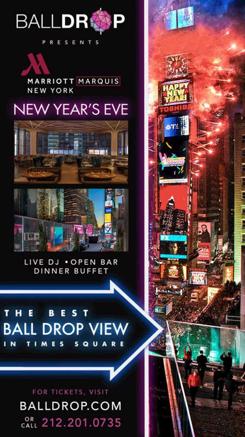The Marriott Marquis Times Square New Years Eve Gala