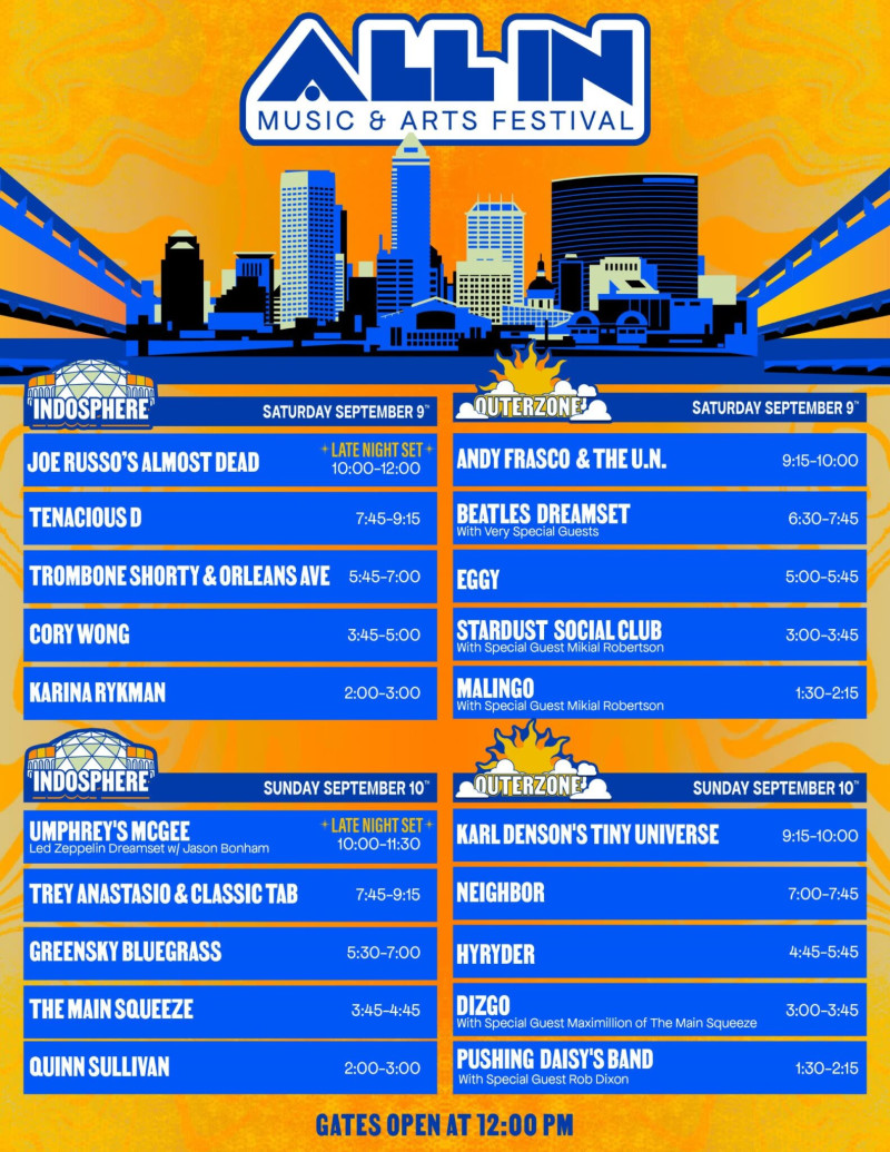 All IN Music Festival in Indianapolis at Indiana State