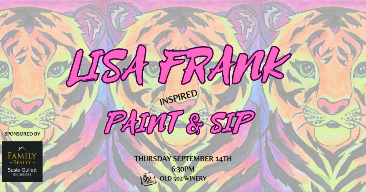 Paint & Sip, Lisa Frank Edition in Louisville at Old 502 Winery