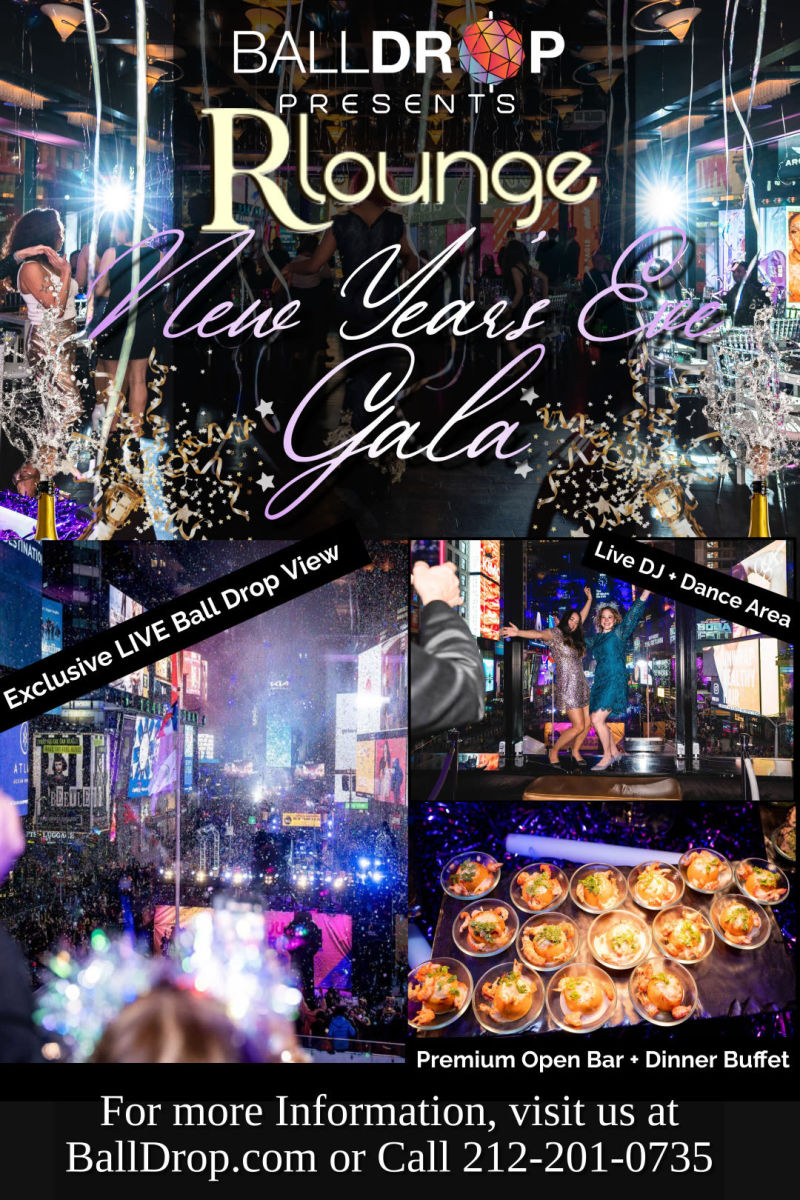 New Years Eve at Bowtie Bar at Renaissance New York Times Square