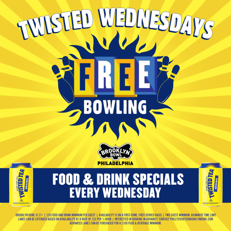 Free Bowling in Philadelphia at Brooklyn Bowl Philadelphia
