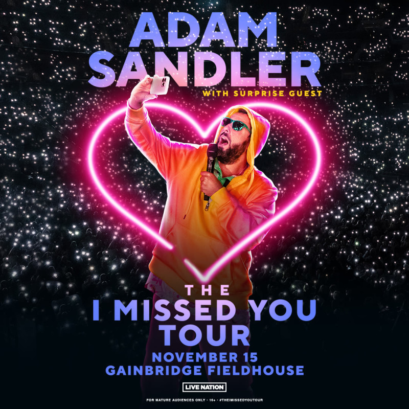 Adam Sandler Comedy 2025 Tour Poster
