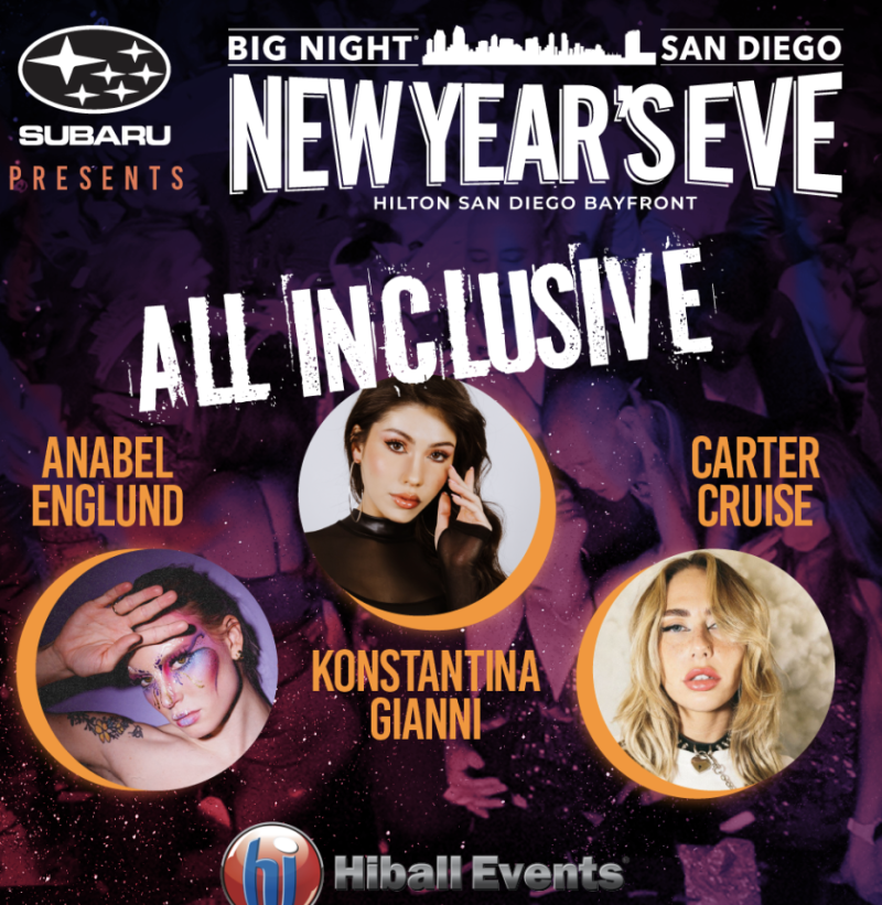 Big Night San Diego New Years Eve in San Diego at Hilton Bayfront