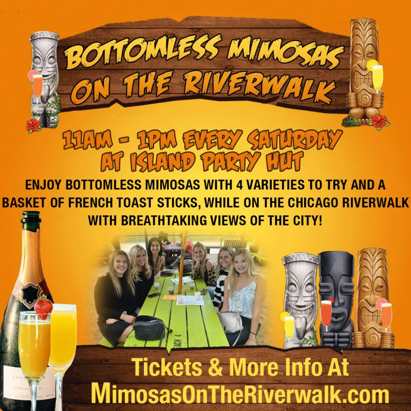 Bottomless Mimosas on the Riverwalk Every Saturday at Island