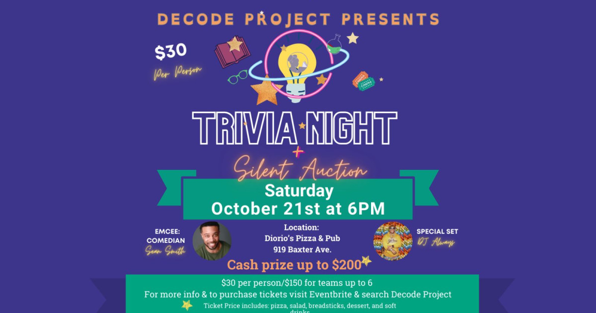 Decode Project Trivia Night Books To Screen in Louisville at