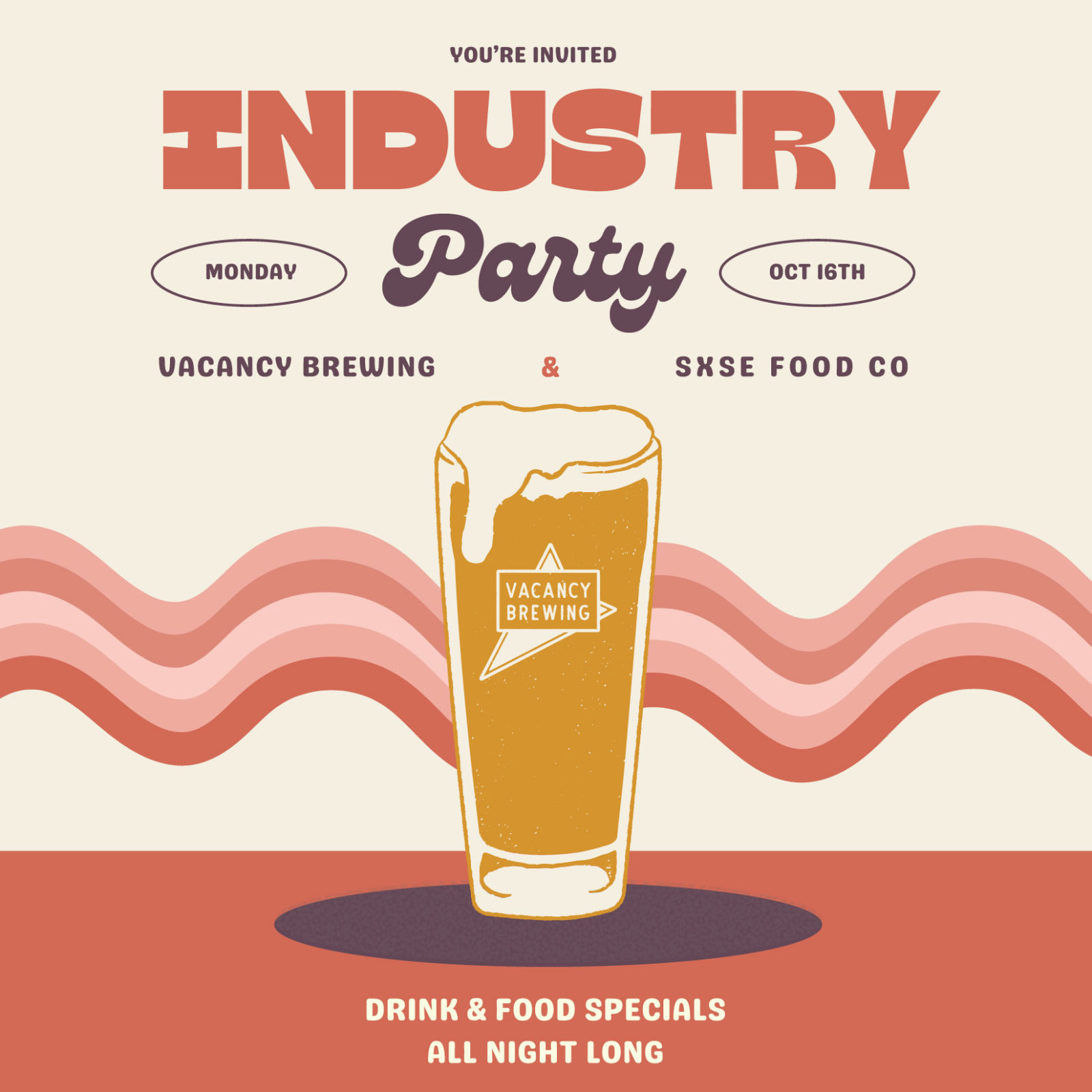 Service Industry Party at Vacancy Brewing in Austin at Vacancy