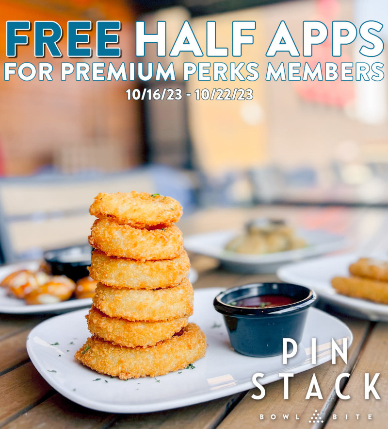 Free Half Apps for Premium Perks Members! in Austin at PINSTACK