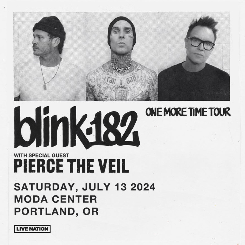 Blink182 with special guest Pierce the Veil in Portland at Moda