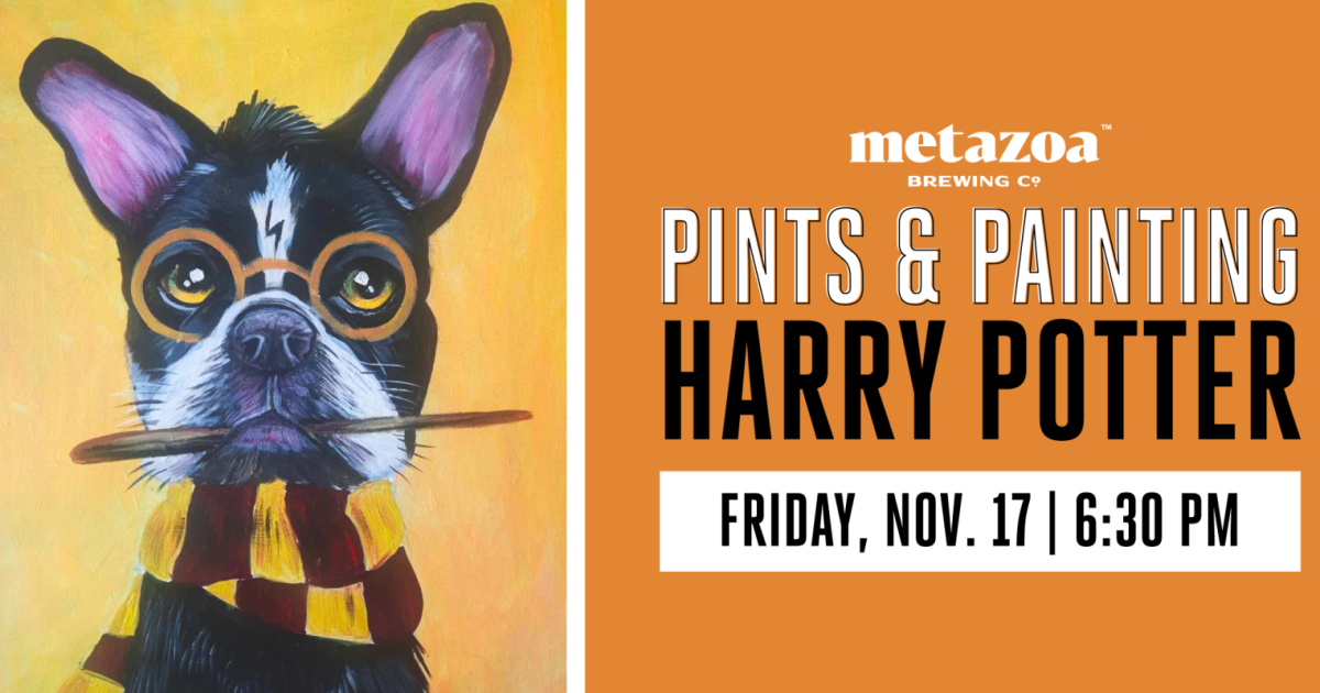 Pints and Painting HARRY POTTER in Indianapolis at Metazoa