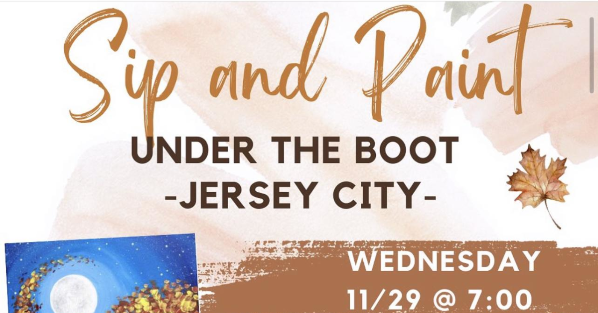 Sip and Paint Under the Boot Jersey City in Brooklyn at Prospect