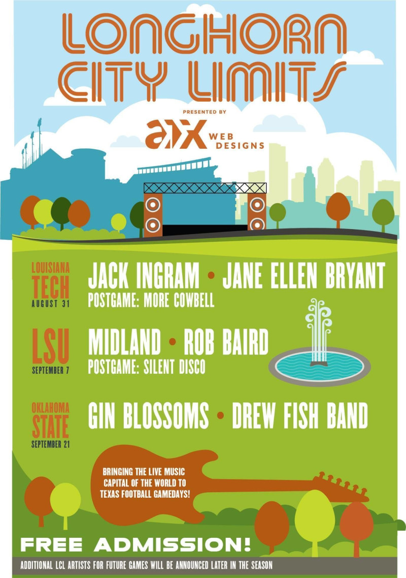 Wallpaper Longhorn City Limits Ft Gin Blossoms W Drew Fish Band In Austin For iPhone Free