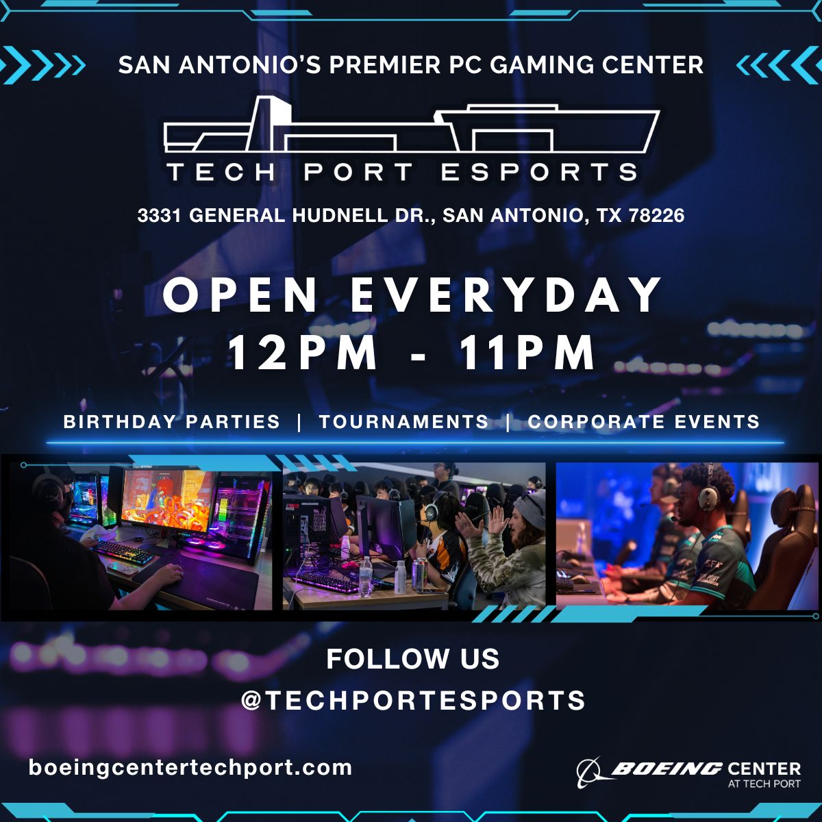LAN Gaming Center Giveaway in San Antonio at Boeing Center at Tech