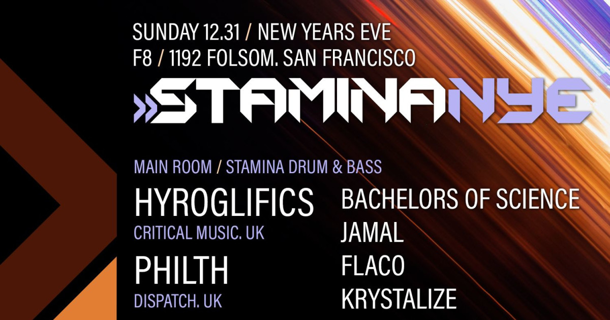 Stamina Drum & Bass NYE Edition feat. Hyroglifics (UK), Philth