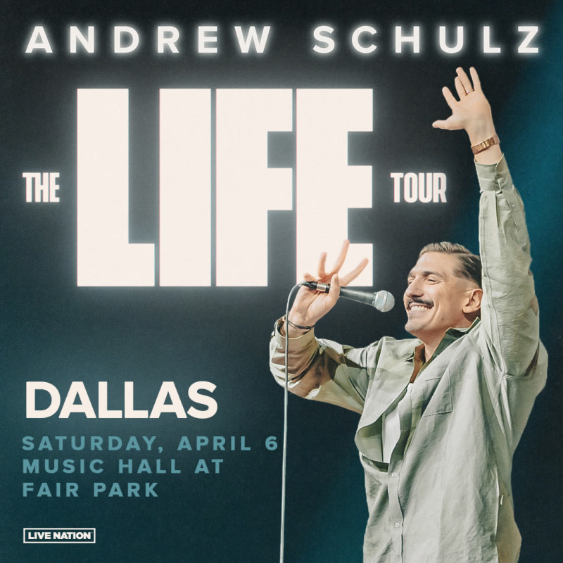 Andrew Schulz The Life Tour in Dallas at Music Hall at Fair Park