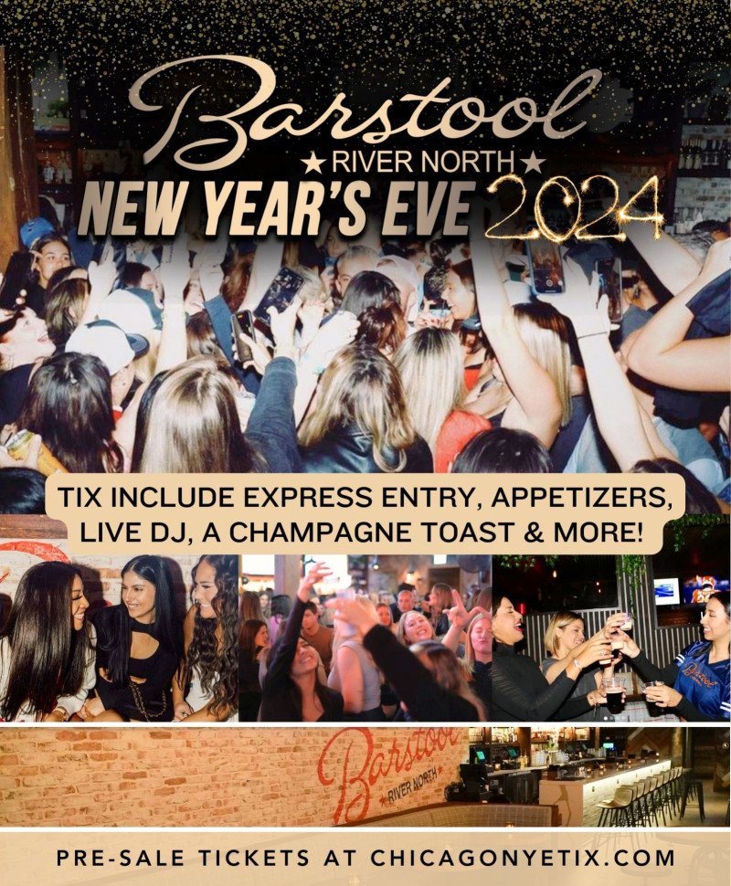 Barstool River North's New Year's Eve Party in Chicago at