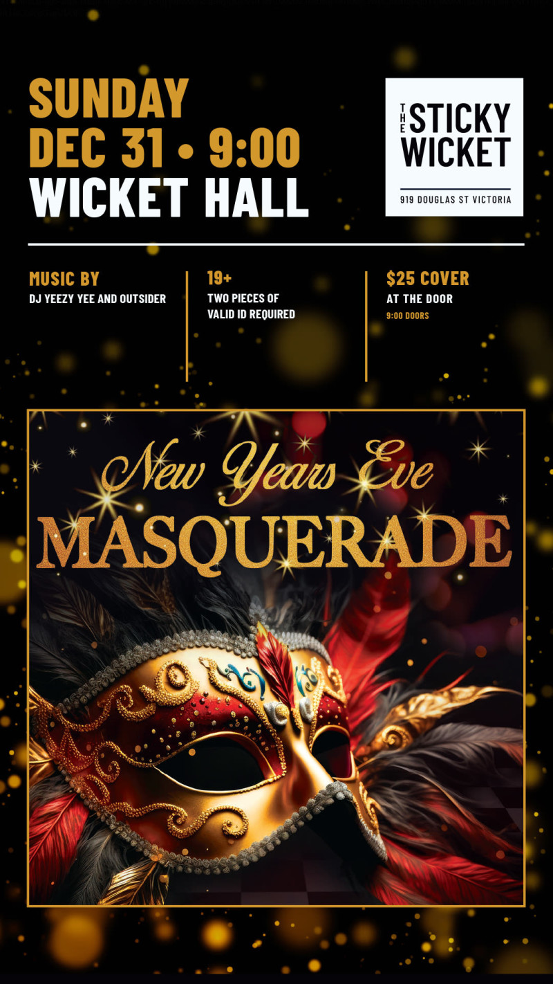 New Years Eve Wicket Hall in Victoria at Wicket Hall