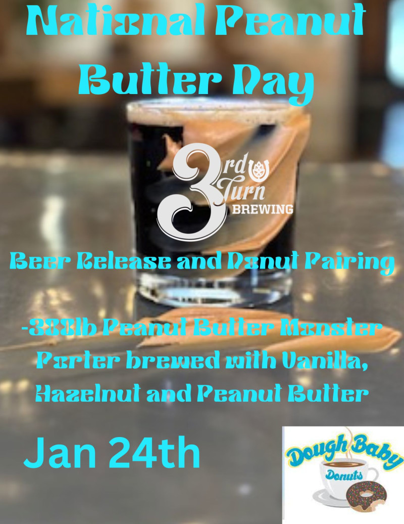 National Peanut Butter Day Beer Release and donut pairing in