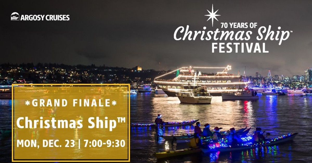 Christmas Ship™ Dec. 23 *Grand Finale* in Seattle at Argosy