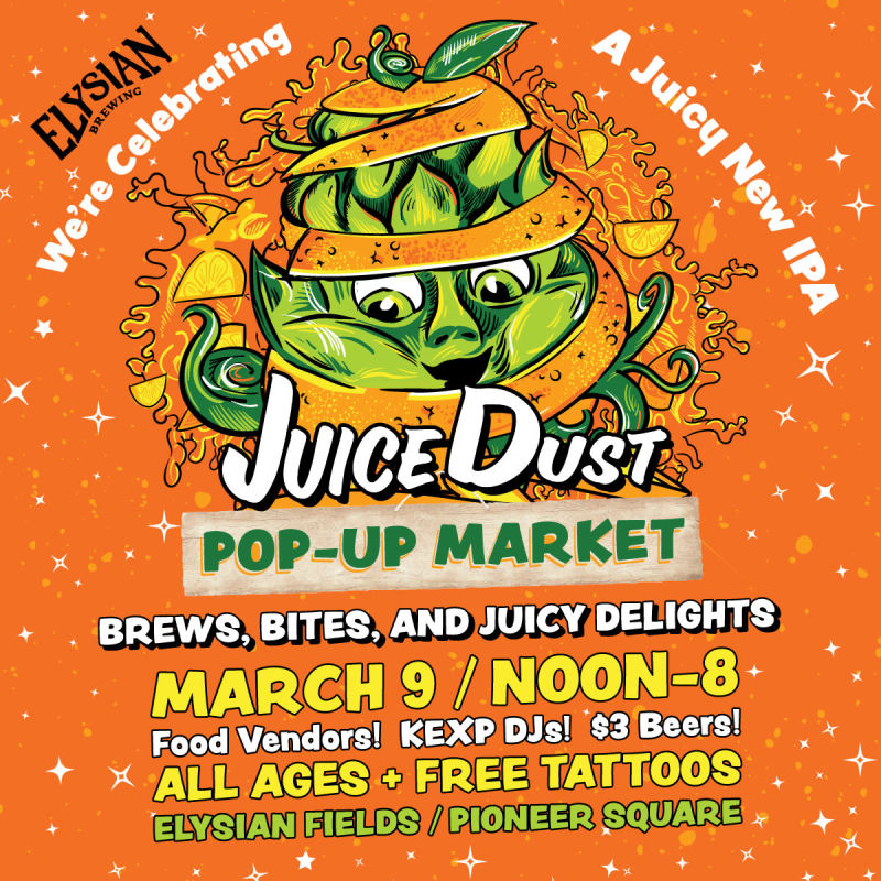 Juice Dust Popup Market in Seattle at Elysian Fields