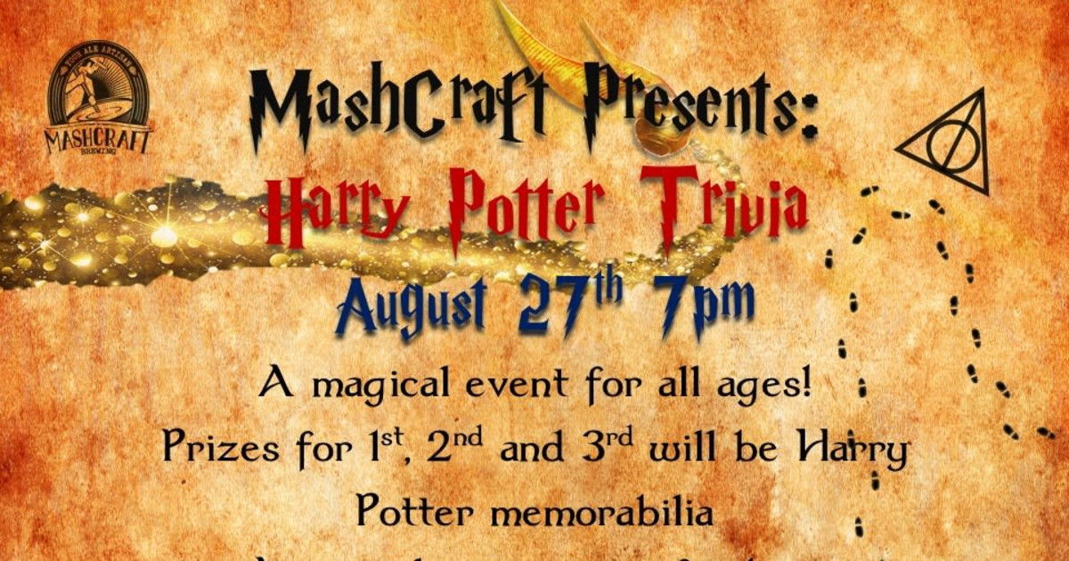 Harry Potter Trivia in Indianapolis at Mashcraft on Delaware