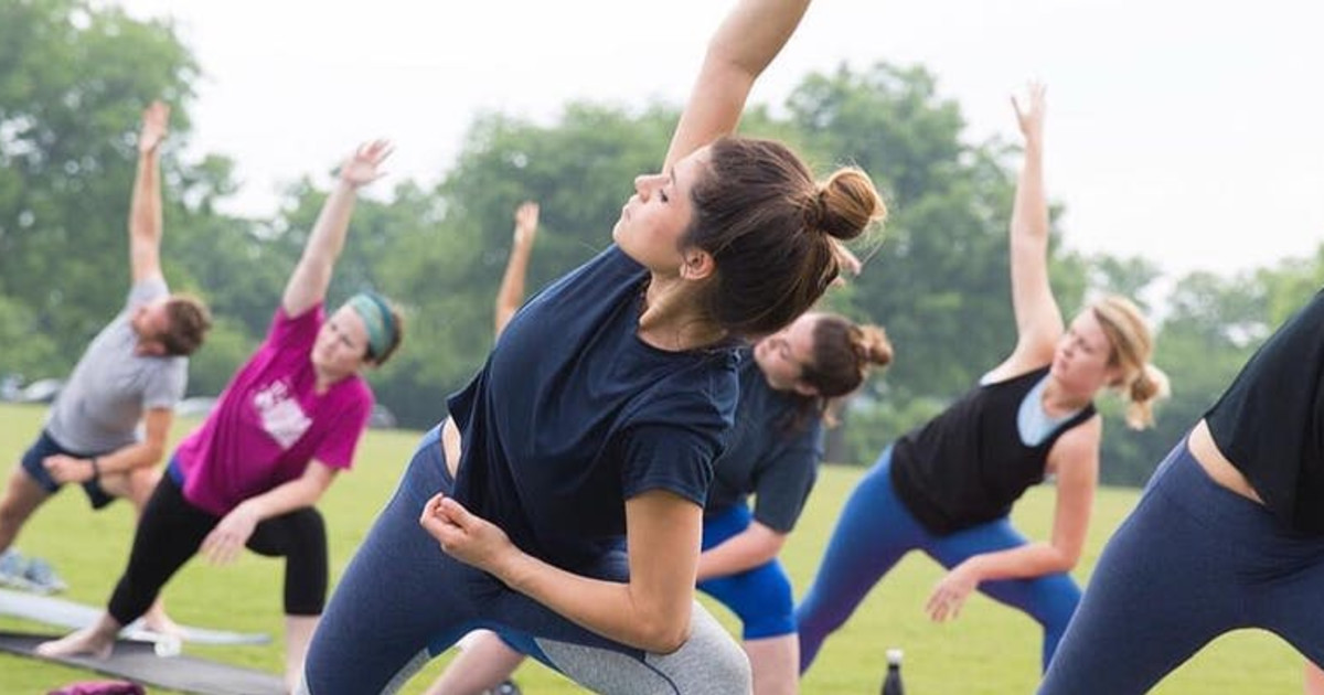 Zilker Park Yoga in Austin at Zilker Park
