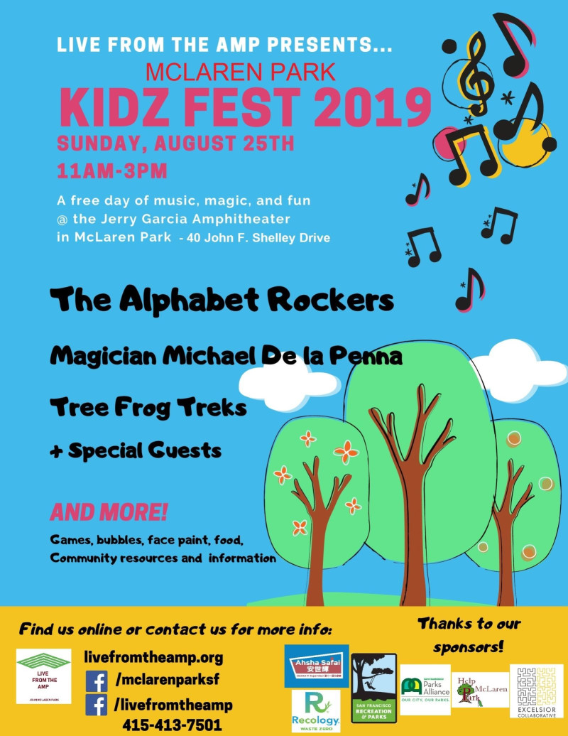 Mclaren Park Kidz Fest In San Francisco At Jerry Garcia