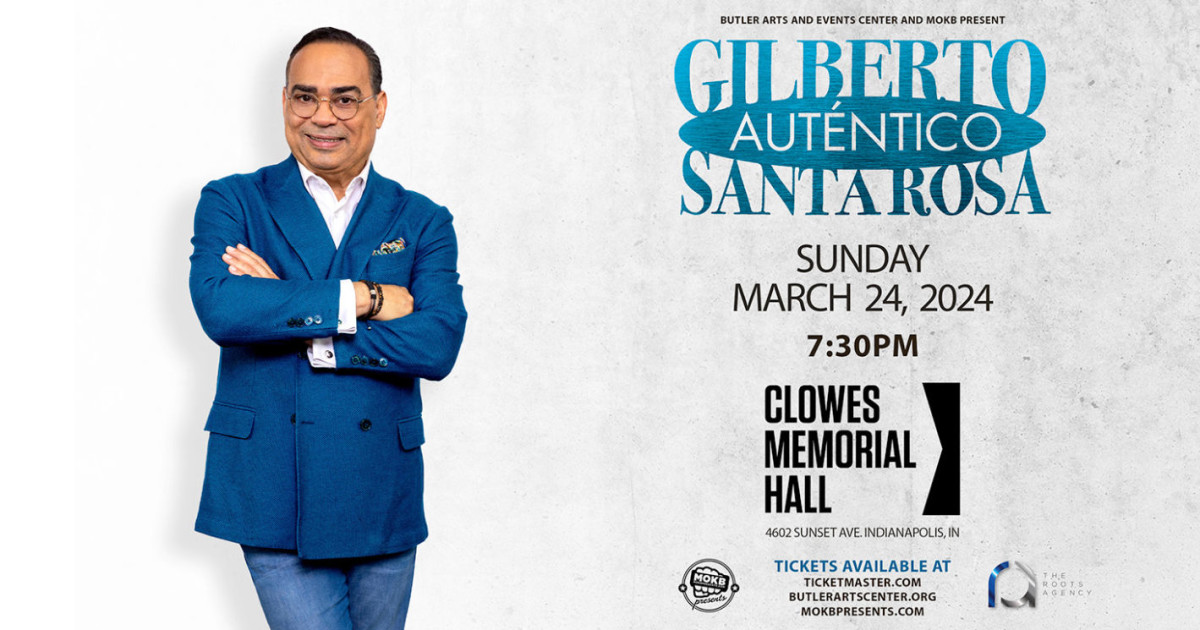 Gilberto Santa Rosa in Indianapolis at Butler Arts & Events