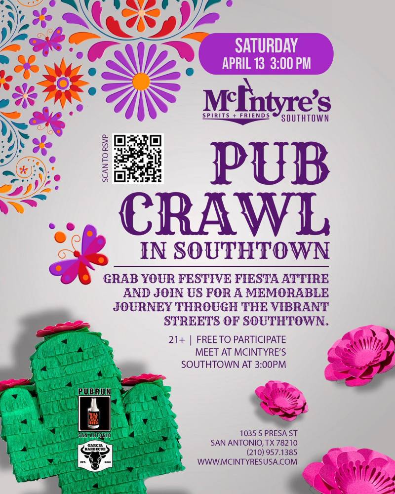 Pub Crawl in Southtown in San Antonio at McIntyre's Southtown