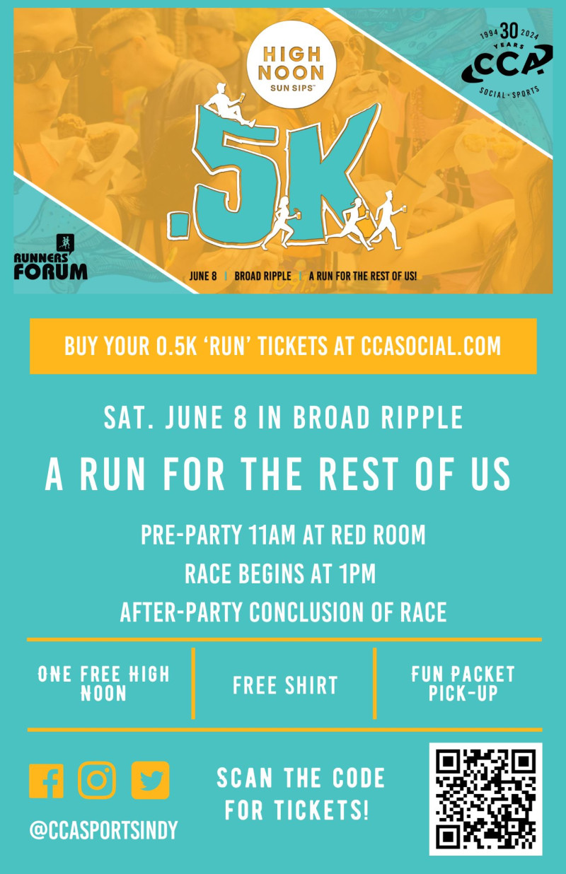 High Noon 0.5k 'Run' in Indianapolis at Broad Ripple