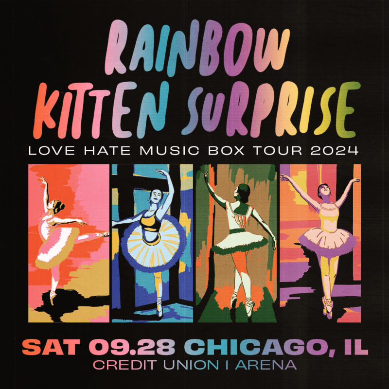 Rainbow Kitten Surprise Love Hate Music Box Tour in Chicago at