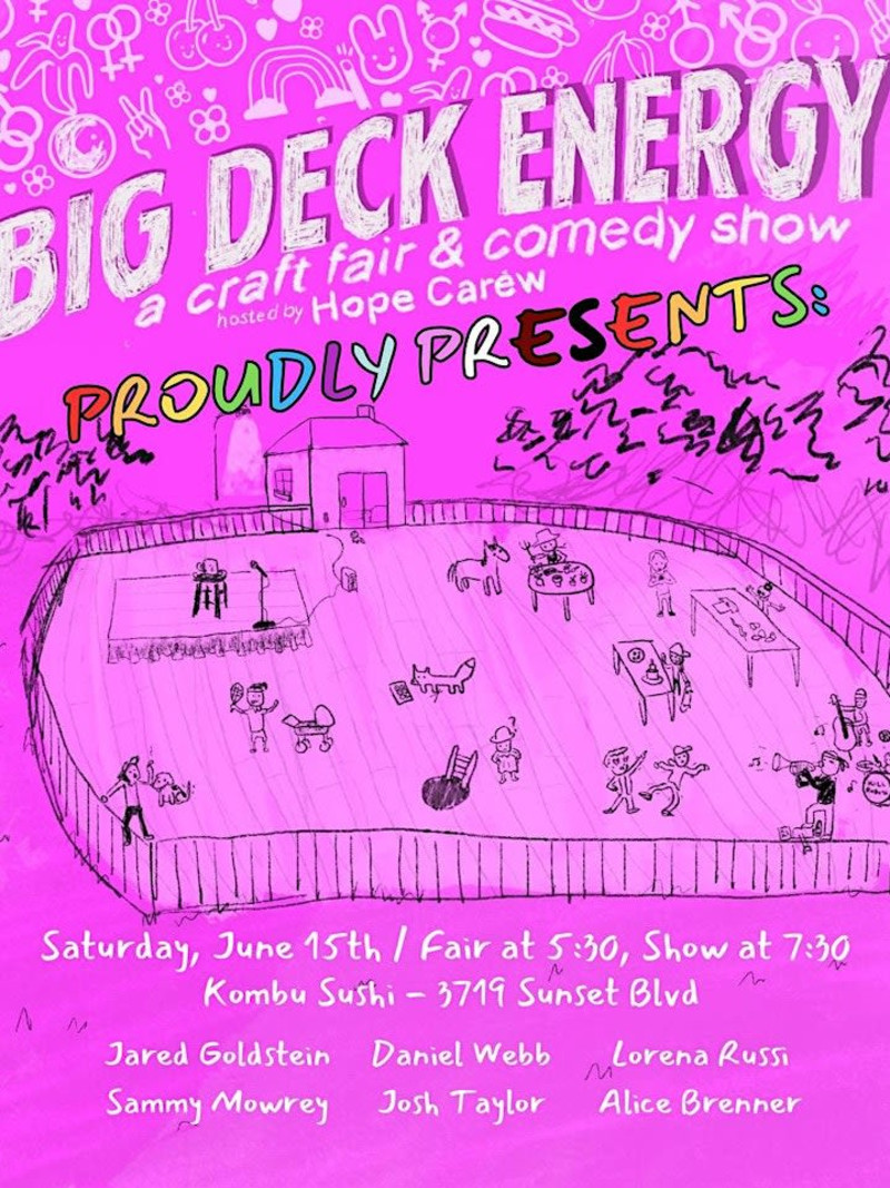 BIG DECK ENERGY in Los Angeles at Kombu Sushi Silver Lake