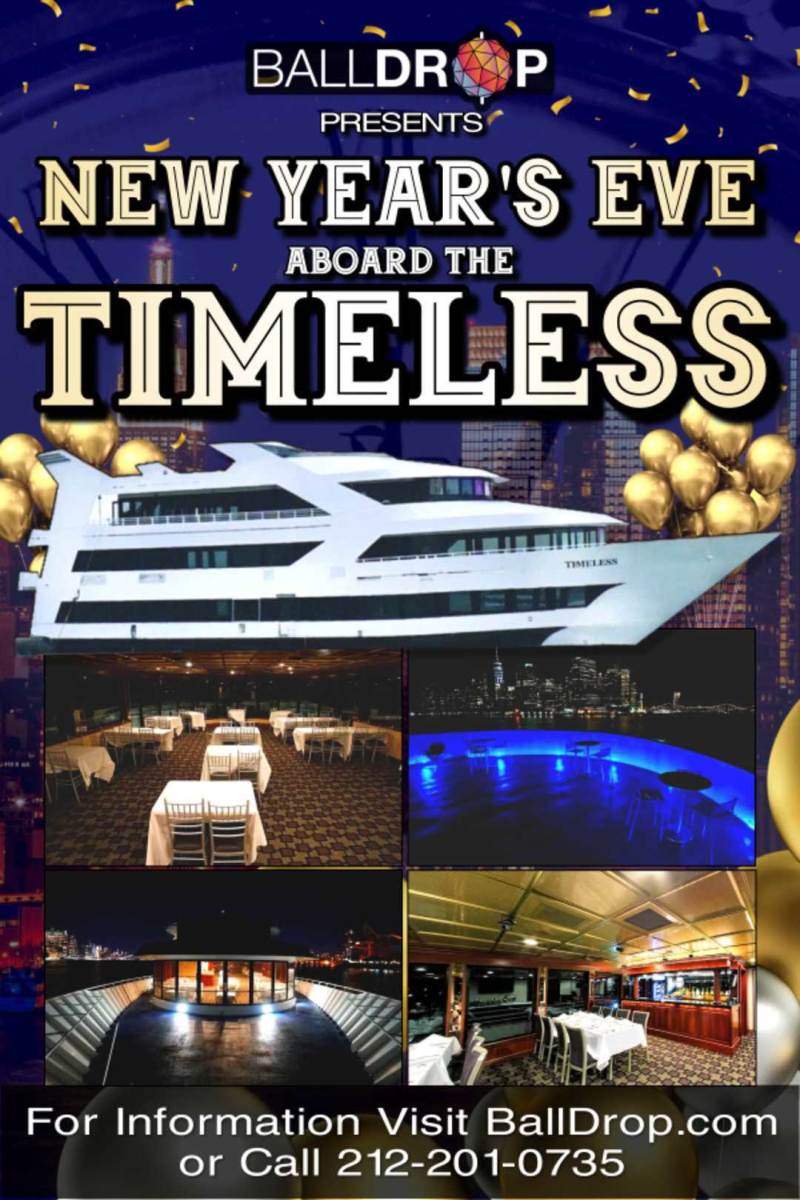 NYC: Timeless yacht New Years Eve Party Cruise