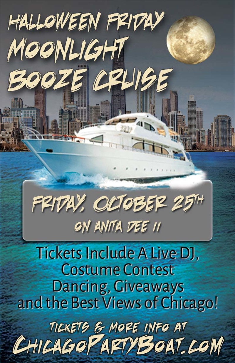 Halloween Friday Moonlight Booze Cruise On Oct 25th In Chicago