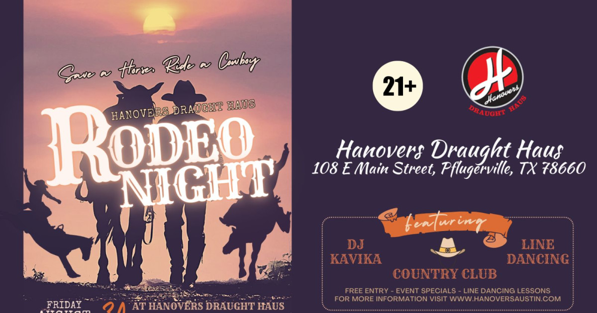 Country Rodeo Night Country Club Rodeo Night at Club Hanovers Pflugerville in