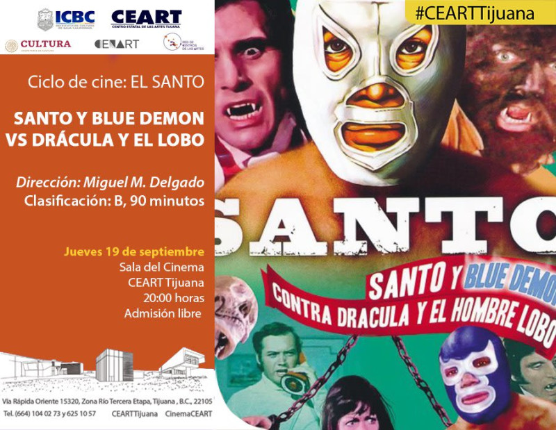 Santo Y Blue Demon Vs Dracula Y El Hombre Lobo En Tijuana En Ceart