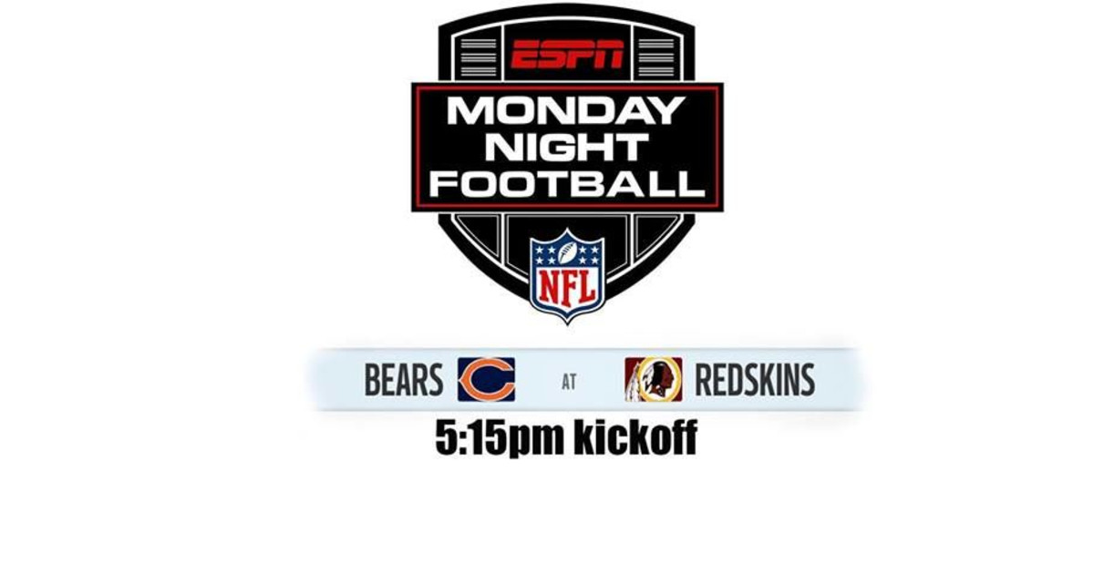 Monday Night Football Bears Vs Redskins In Shoreline At Aurora