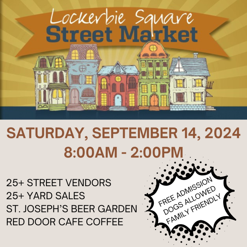 Lockerbie Square Street Market & Yard Sales in Indianapolis at