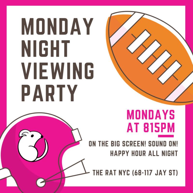Monday Night Football The Rat in Brooklyn at The Rat NYC