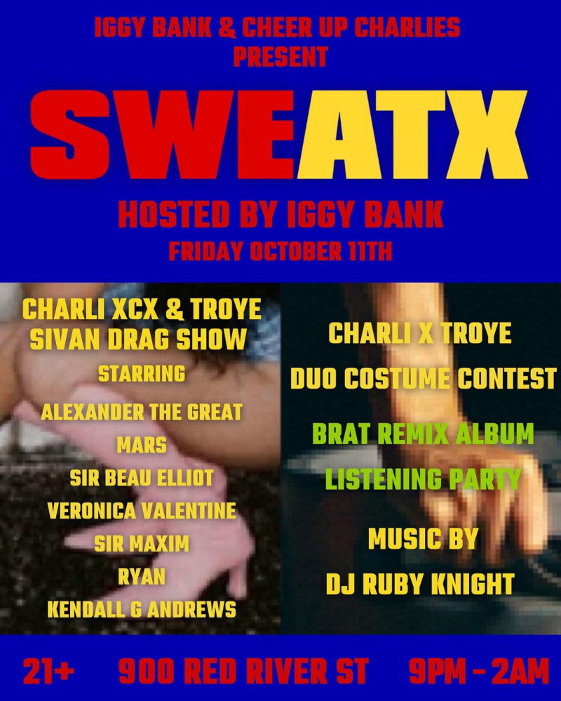 SWEATX w/ Iggy Bank, Alexander the Great, & More in Austin at Cheer