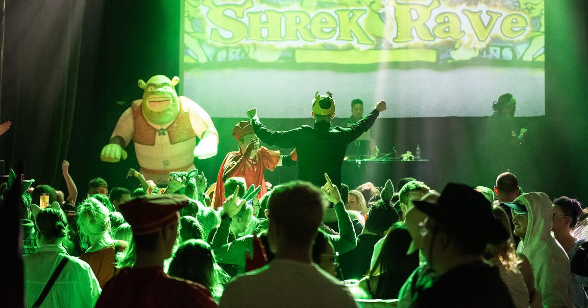 Sherk Raves Shrek Rave: Shrek the Halls in Vancouver at The Pearl